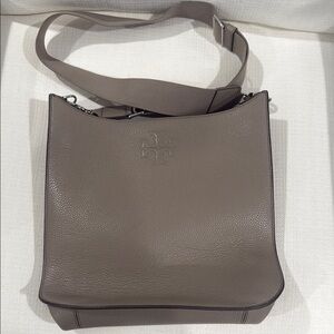 Tory Burch Gray/Taupe Crossbody Bag